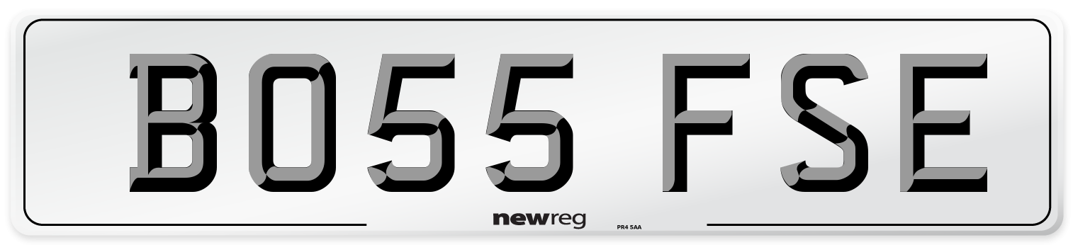 BO55 FSE Number Plate from New Reg